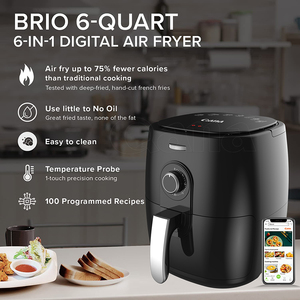 Freidora de Aire Digital OEM al por Mayor de Fábrica QANA - Procesador de Alimentos sin Aceite, Utensilios para Hornear y <span class=keywords><strong>Horno</strong></span> Eléctrico (<span class=keywords><strong>Tefal</strong></span>) - Product Image 6