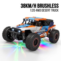 Camion RC tout-terrain sans balais EPT 2,4 GHz 1:20 pour enfants et adultes - Voiture haute vitesse 4x4 tout-terrain 38 km/h - Cadeau B2B de qualité hobby