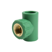 DESO PPR raccord à douille raccords en T NPT/BSPT filetage soudure tête de connexion douille nouveau matériau de construction système d'alimentation en eau