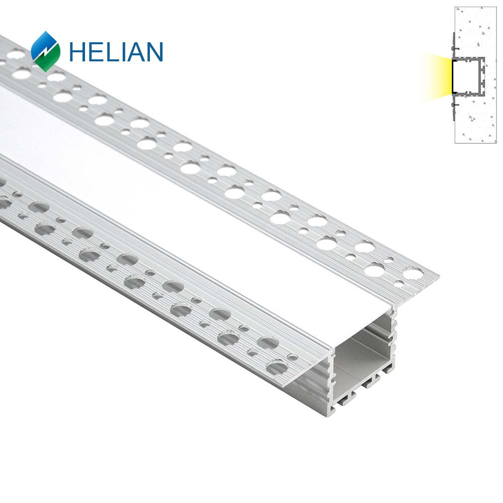 New design Trimless LED aluminium profiles recessed linear light aluminium extrusion channel for Plaster ceilings