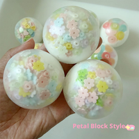 Crunchybuliding Block Cute Candy Petals Clay Filler Handmade Slow Rise Squeeze Toy Ball Creative Stress Relief