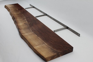 Legno moderno noce parete scaffalature Live bordo di legno scaffali galleggianti legno noce scaffalature in interni - Product Image 6