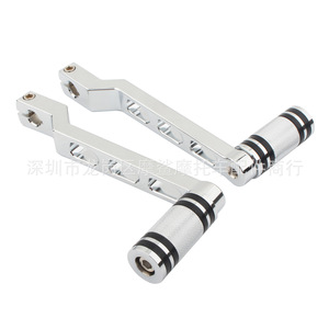 Palanca de cambios de aluminio CNC Moshark para motocicleta, color negro y plateado, para modificación de motocicletas - Product Image 4