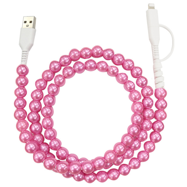 Wholesale Innovative New Handmade USB Chargers Color Bead Data Cable, Mobile Phone Charging Cable for Gift Phone Accessories