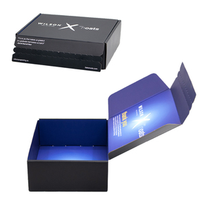 Tùy chỉnh quần áo sang trọng lưu trữ vận chuyển hộp dây kéo in Matt cán với logo dập nổi hiển thị - Product Image 2