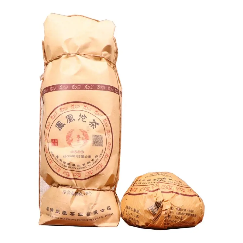 गर्म बिक्री फेंग हुआंग युन्नान puer किण्वित tuocha 100 ग्राम, फीनिक्स tuocha 5 pcs प्रति बैग