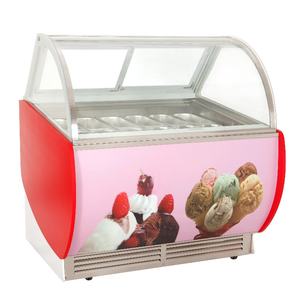 Présentoir de boulangerie circulaire support de <span class=keywords><strong>réfrigérateur</strong></span> armoire de <span class=keywords><strong>réfrigérateur</strong></span> de crème glacée vitrine de bonbons réfrigérée - Product Image 2
