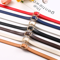 Nouvelle Arrivée Sangle de Sac à Bandoulière pour Femme en Cuir PU Réglable 1,2 cm x 130 cm, Légère, Durable, Portable, avec Boucle Dorée
