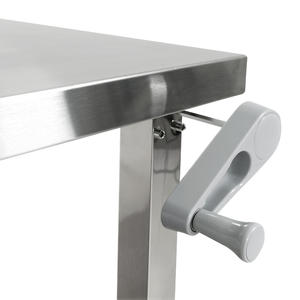 Table de travail à hauteur réglable, ergonomique, avec étagère inférieure pour cuisine - Product Image 4