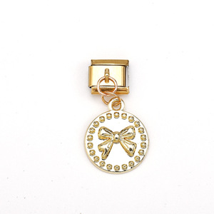 Fashion Charm <b>Bracelet</b> Set Gold Plated <b>Copper</b> Alloy With Heart Zircon Charms Unisex Jewelry Gift Accessory - Product Image 2