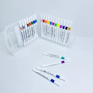 أقلام تعليم بألوان أكريليك 24 لونًا للأطفال مجموعة أدوات مكتبية أقلام متعددة الألوان أقلام تعليم بلون واحد