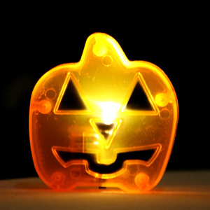 Halloween party <b>decorations</b>, LED electronic night <b>light</b>, new pumpkin lamp, atmospheric pumpkin ornament, flat pumpkin candle - Product Image 3