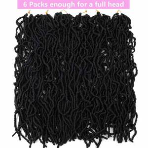 Extensiones de Cabello Trenzado Pre-Estiradas NU Faux Locs, Estilo Mariposa, de 10 a 30 Pulgadas, Sintéticas de Alta Calidad, Pre-Enlazadas - Product Image 3
