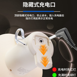 Linterna portátil para acampar, luz blanca cálida recargable con LED para pícnic y barbacoa al aire libre - Product Image 3