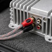 Kabel Audio 2RCA ke 2RCA untuk Head Unit Mobil, Amplifier Mobil, Home Theater, Kabel Interkoneksi RCA Berlapis Emas dengan Colokan Berkode Warna