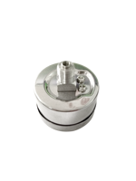 Manomètre à double pointeur en laiton Bourden Tube Air 0-60 bar/psi/Mpa Connexion arrière 63 mm