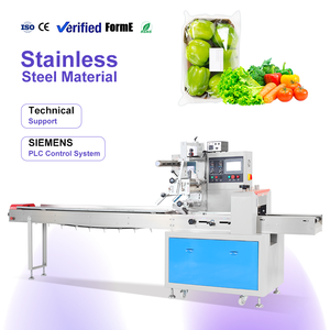 Machine d'emballage horizontale semi-automatique pour fruits et légumes, équipement d'emballage en flux continu - Product Image 1