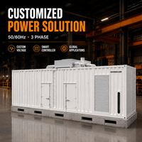 Groupe électrogène diesel conteneurisé 1200 kW 1500 kVA à prix direct usine pour la sauvegarde d'urgence des centres de données