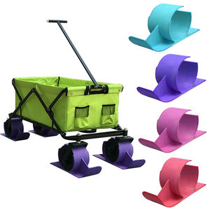 חיי צמיגים ארוכים 7X4 אינץ' גלגל מתקפל מתקפל עגלת סקי מזחלת דשא - Product Image 1