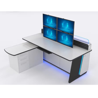 L'intégrateur de système Kesino personnalise les meubles de la console de la salle de commande du centre de commande du bureau d'expédition de la salle de commande centrale en forme d'arc