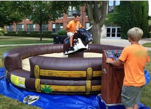 Machine de jeu de rodéo mécanique gonflable pour enfants et adultes, prix abordable - Product Image 5