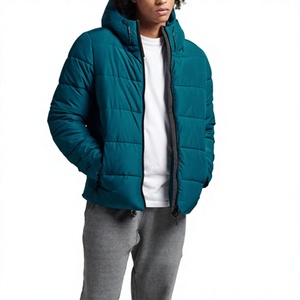 Winter <b>Men's</b> Puffer Jacket Hooded Thickened Warm Water-Resistant Padded Coat Wholesale Custom Logo Outdoor Sportswear - Product Image 1