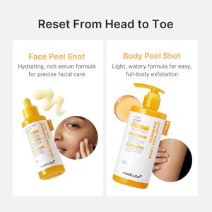 medicube Body Peel Shot con Cúrcuma, Suero Exfoliante Corporal Suave con BHA, LHA y <span class=keywords><strong>PHA</strong></span> para Células Muertas de la Piel y Sebo - Product Image 6