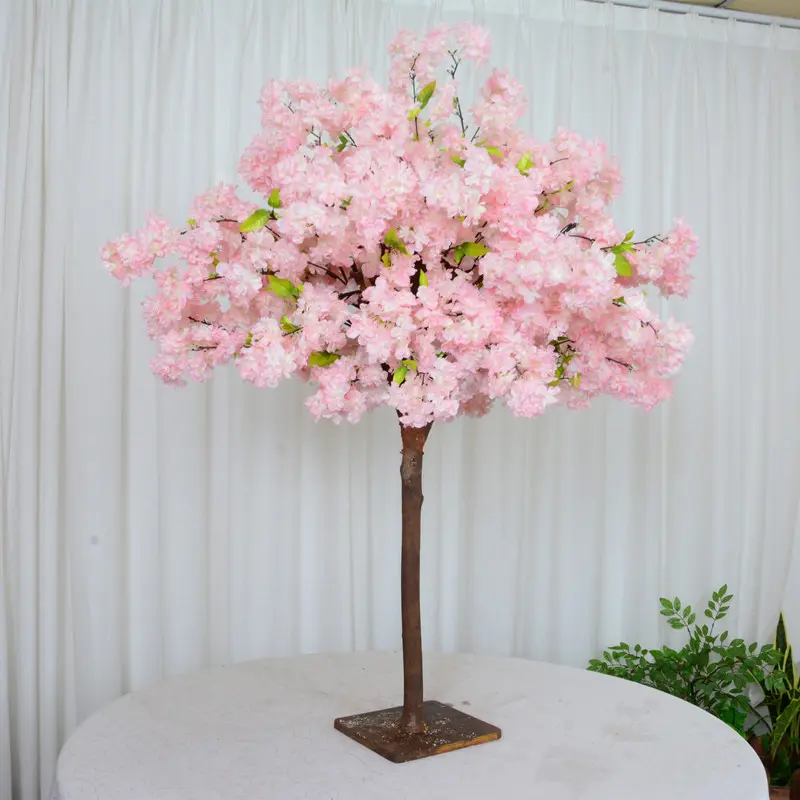 Limited Time Offer Artificial Wedding Tree Wedding Table Centerpiece Ornament Tree Silk Artificial Cherry Blossom Tree