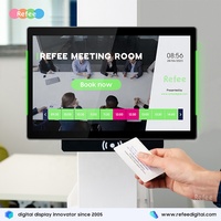 Pantalla Táctil Interactiva Android IPS para Sala de Reuniones, Monitor LCD con Montaje en Pared, Barra de Iluminación LED Ajustable, Centro Comercial