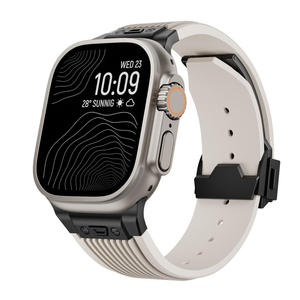 สายนาฬิกา Apple Watch สำหรับ IWatch Ultra 2 ซิลิโคนเหลวเนื้อนุ่ม สายสแตนเลส Constant Treasure สินค้าใหม่ S9 - Product Image 4