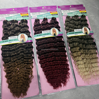Cheveux synthétiques 100% Kanekalon pour tresses, vente en gros, 22 pouces, Freetress Deep Wave, cheveux bouclés pour tresses au crochet, extensions de cheveux au crochet