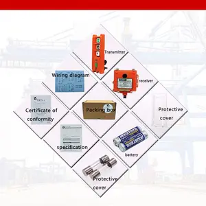 Télécommande radio F21-2S Télécommande sans fil pour grues industrielles Télécommande radio