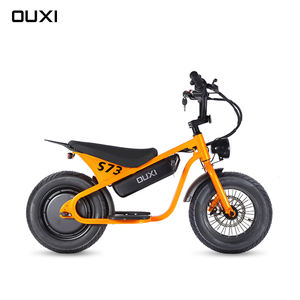 OUXI S73 Mini vélo électrique <span class=keywords><strong>Fat</strong></span> <span class=keywords><strong>Bike</strong></span> 14 pouces 36V 250W Batterie lithium-ion Cadre en alliage d'aluminium Double suspension Freins à disque hydrauliques - Product Image 3