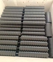 Ensemble de rouleaux à friction auto-alignants flexibles en caoutchouc en acier au carbone, best-seller, pour systèmes de convoyeurs, neuf