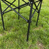 Table basse d'extérieur pliable légère au design moderne, stable, avec sac de rangement, en acier inoxydable, installation facile pour pique-nique et camping