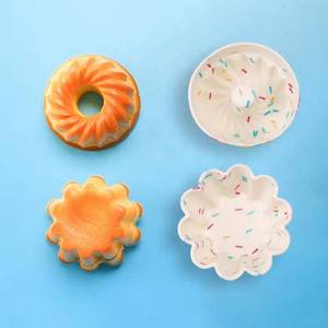 7cm Candy Design Bakeware Rose Crown Heart Shape Cupcake Muffin <b>Silicone</b> <b>Baking</b> Mold - Product Image 4
