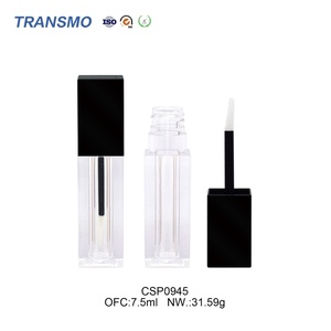 Rouge à lèvres liquide, gloss à lèvres, fournitures, conteneur noir, carré personnalisé, faible MOQ, tube de gloss à lèvres vide, 7,5 ml, flacons de gloss à lèvres de luxe - Product Image 5