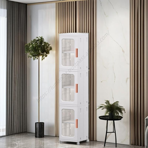 ตู้เก็บของพลาสติกแบบพับได้ ซ้อนกันได้ ราคาส่ง สำหรับห้องนอนขนาดเล็ก กล่องเก็บของเล่น ขนม - Product Image 5