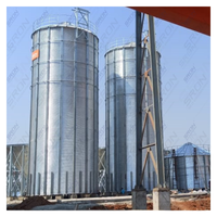 Precio de Fábrica SRON SILO Silo de Acero Galvanizado para Granos / Tanque de Almacenamiento de Alimentos con Capacidad de 50 Toneladas a 15000 Toneladas para Monitoreo PLC 25-40