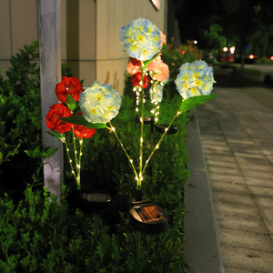 Luces Solares de Jardín LED con Forma de Flor de Diente de León, Lámpara Decorativa para Exteriores, Resistente al Agua, Portátil - Product Image 2
