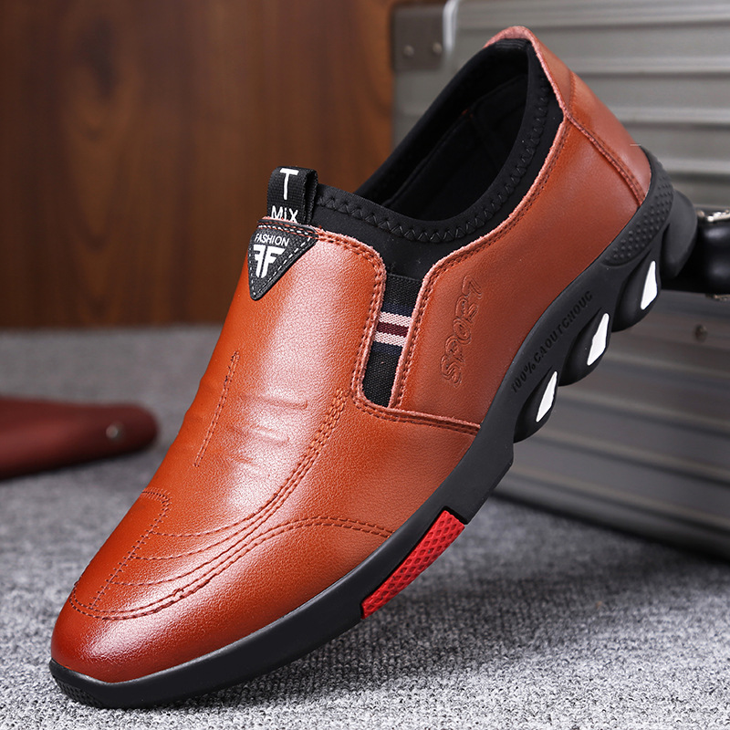 Brown flat heeled (slip-on style)