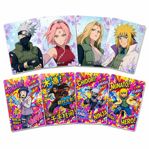 Cartes à collectionner en métal de haute qualité YQ, illustrées en relief, sur le thème de l'anime japonais, <span class=keywords><strong>accessoires</strong></span> pour fans, cartes à jouer, vente en gros - Product Image 4