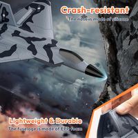 Avion en mousse F22 RC d'extérieur à longue portée Chargeur de caméra télécommandé à 2 canaux Retour automatique Suivez-moi Caractéristiques Easy Fly