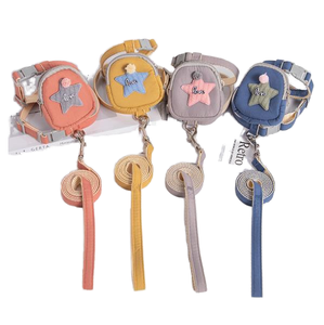 Sac à dos multifonctionnel pour petit chien avec laisse et harnais en tissu solide - Product Image 1