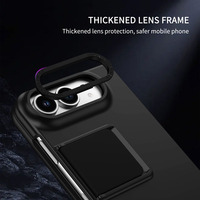 Étui magnétique pliable en PC renforcé effet seconde peau avec support intégré et protection intégrale antichoc pour iPhone Duo 18 Fold Wide
