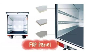 Panneau sandwich FRP, panneau en fibre de verre résistant à l'eau <span class=keywords><strong>pour</strong></span> <span class=keywords><strong>camion</strong></span> frigorifique, chambre froide - Product Image 2