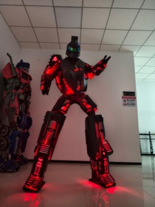 Disfraz de Robot LED para Adultos, Material de Seda/Algodón, para Espectáculos, <span class=keywords><strong>Flamenco</strong></span>, Ballet, Fiestas y Eventos, Éxito de Ventas Global - Product Image 3