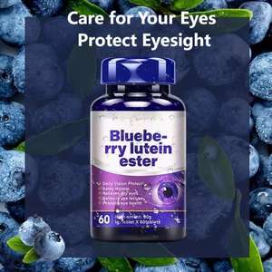 Comprimés à croquer de vitamines nutritionnelles à la lutéine et aux myrtilles, très demandés, améliorent la vue, qualité alimentaire, OEM/ODM disponible, 60/100/120 - Product Image 4