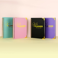 Agenda mensuel hebdomadaire à reliure spirale logo personnalisé Agenda Carnet de notes de soins personnels planificateur