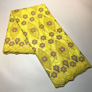 Tissu de dentelle africaine Sinya, dentelle de mariage nigériane, broderie <span class=keywords><strong>Bazin</strong></span>, dentelle <span class=keywords><strong>Bazin</strong></span> <span class=keywords><strong>Riche</strong></span> pour <span class=keywords><strong>robe</strong></span>, 5 yards, collection <span class=keywords><strong>2022</strong></span> - Product Image 1